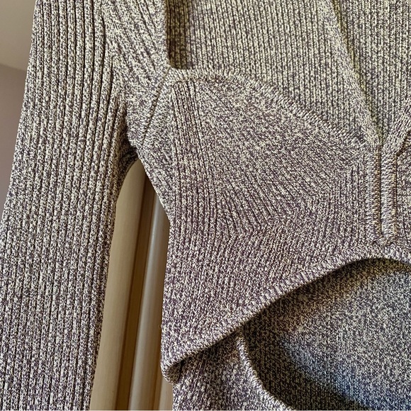 Jonathan Simkhai Alexia Knit Long Sleeve Top sweater dune chocolate tan - Picture 5 of 11